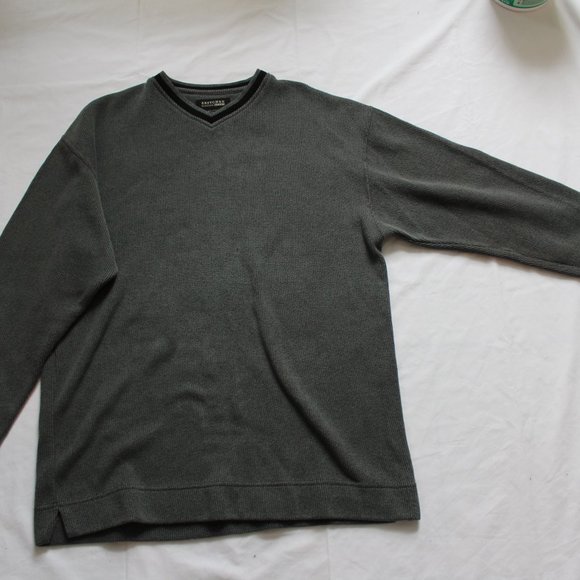 Britches Pewter Green Chalk Stripe Sweater - Picture 5 of 5